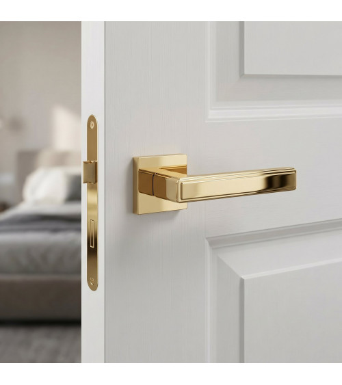 Puxador de porta dourado polido FRESSIA puxador design