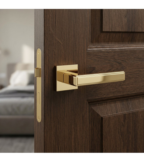 Puxador de porta dourado polido FRESSIA puxador design