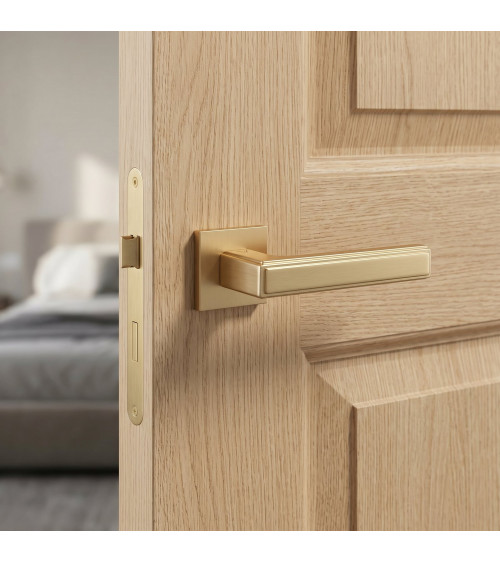Puxador de porta ouro acetinado FRESSIA puxador design