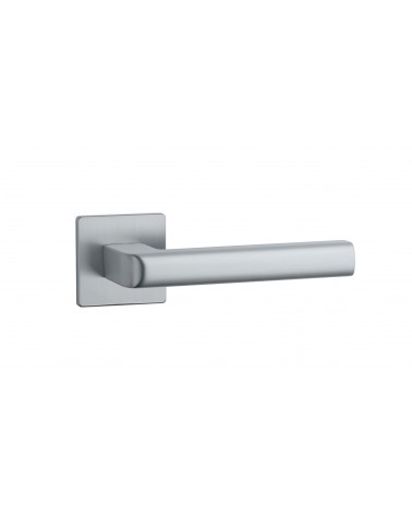 Puxador de porta cromado acetinado SALICE ferragens design