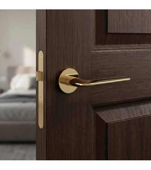 Puxador de porta dourado polido Stinger - design