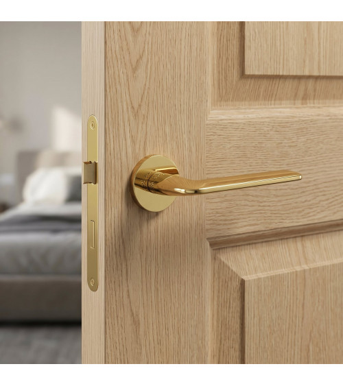 Puxador de porta dourado polido Stinger - design
