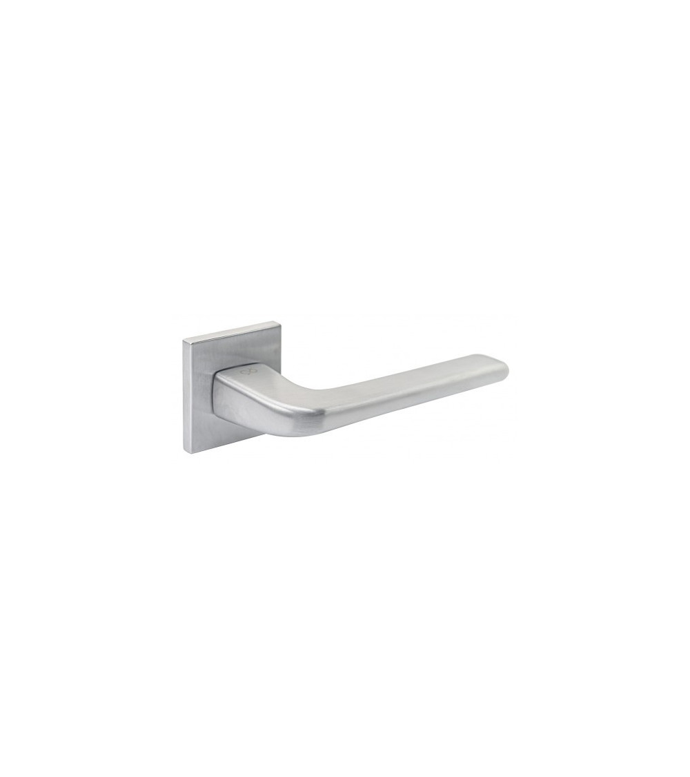 Puxador de porta cromado escovado Solo - design