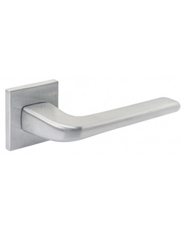 Puxador de porta cromado escovado Solo - design