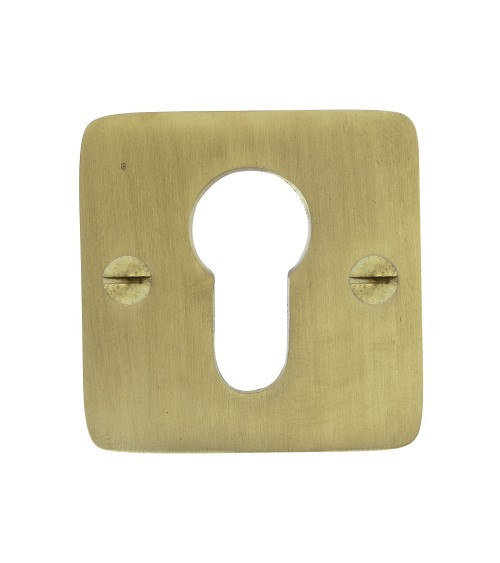 Escudo de porta CDL com chave de cilindro em latão - puxador design