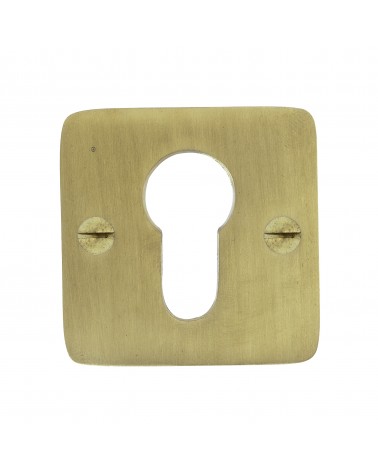 Escudo de porta CDL com chave de cilindro em latão - puxador design