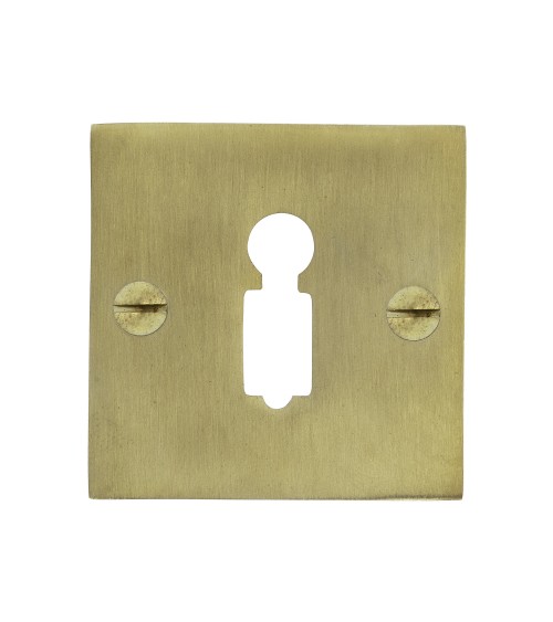 Escudo de porta CDL com chave de cilindro em latão - puxador design