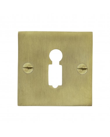 Escudo de porta CDL com chave de cilindro em latão - puxador design