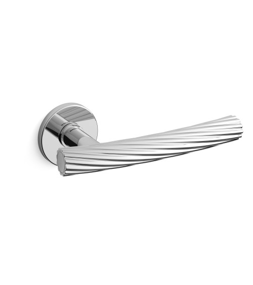 Puxador de porta cromado brilhante Mandelli Fusilla puxador design