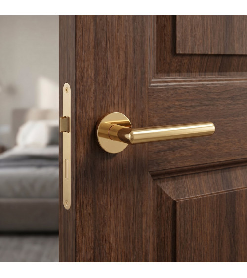 Puxador de porta ARABIS design cor ouro polido