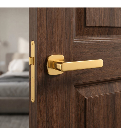 Puxador de porta dourado polido IXIA puxador design