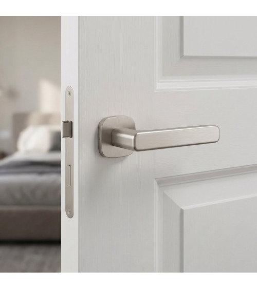Puxador de porta níquel acetinado IXIA puxador design