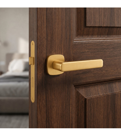 Puxador de porta dourado polido IXIA puxador design