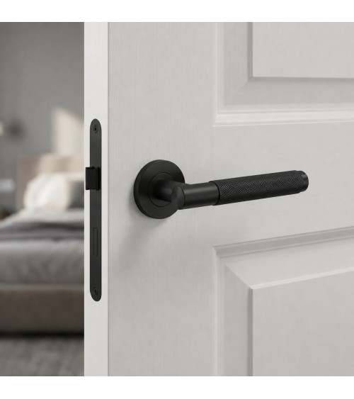Puxador de porta preto Sterk OVAL 1741 design