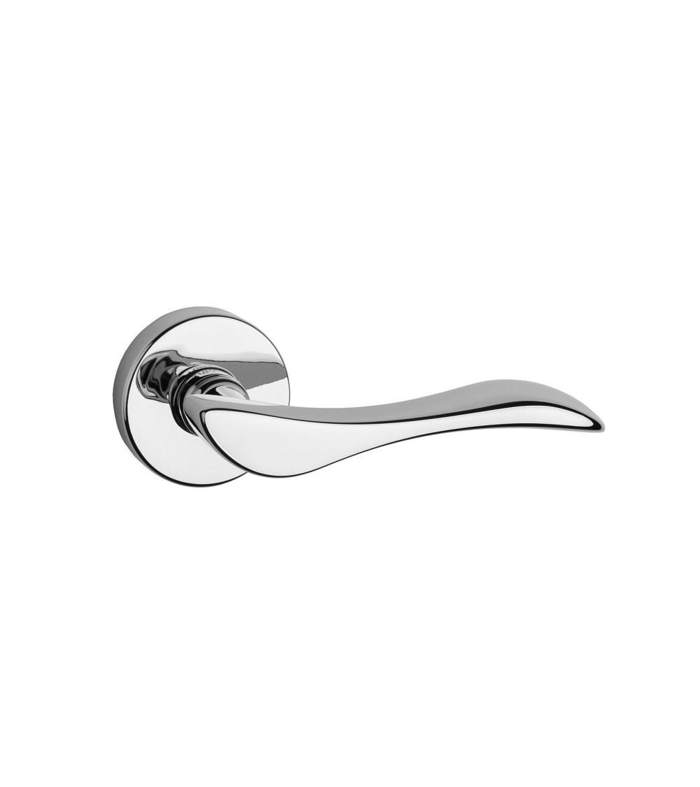 Puxador de porta cromado brilhante TUPAI 940 ferragens design