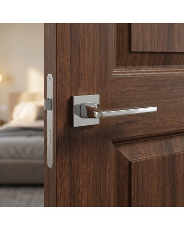 Puxador de Porta Cromado Brilhante para um reflexo espelhado - Modelo ERBA