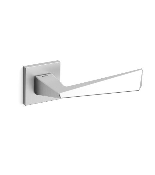 Puxador de porta níquel acetinado Mandelli Piramid puxador design