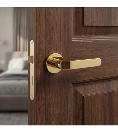 Puxador de porta ouro polido Mandelli Callas puxador design