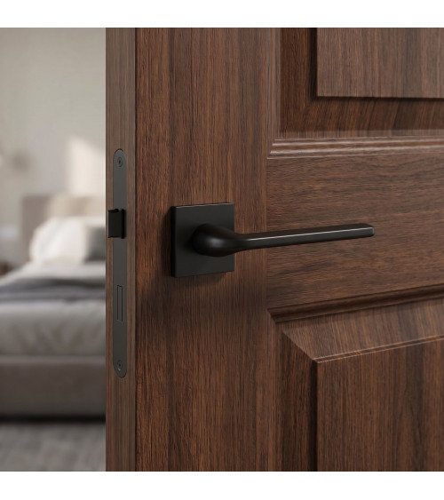 Puxador de porta preto Scandi slim puxador design