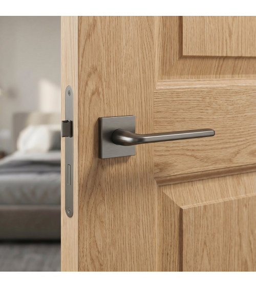 Puxador de porta grafite Scandi Slim design