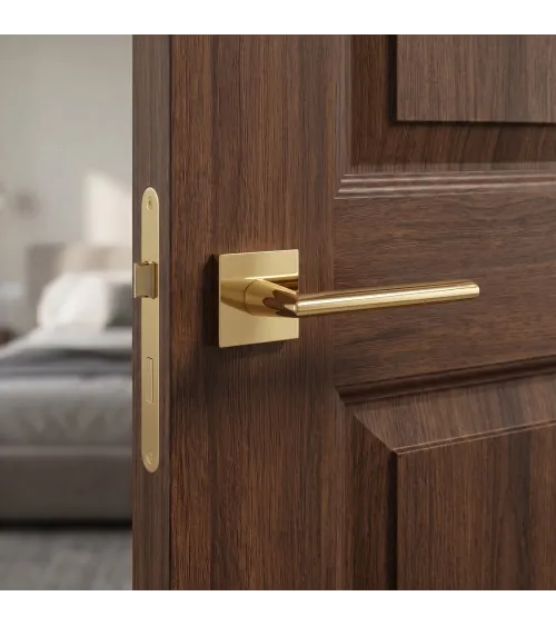Puxador de porta dourado polido PRIMULA puxador design