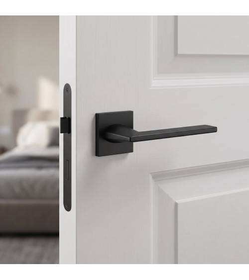 Puxador de porta preto Harmony design