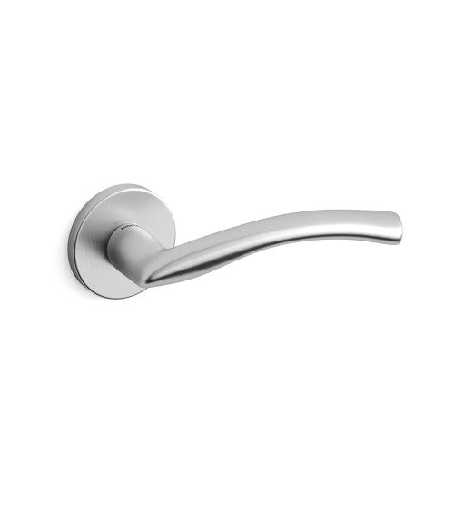 Puxador de porta cromado acetinado Mandelli Zoom puxador design