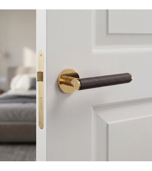 Puxador de porta dourado brilhante EGERIA design