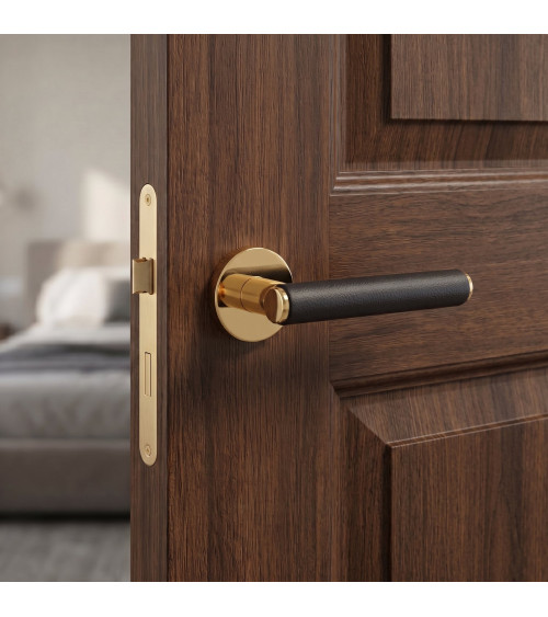 Puxador de porta dourado brilhante EGERIA design