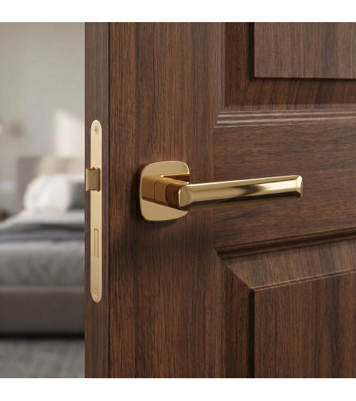 Puxador de porta ouro polido STELLA ferragens design