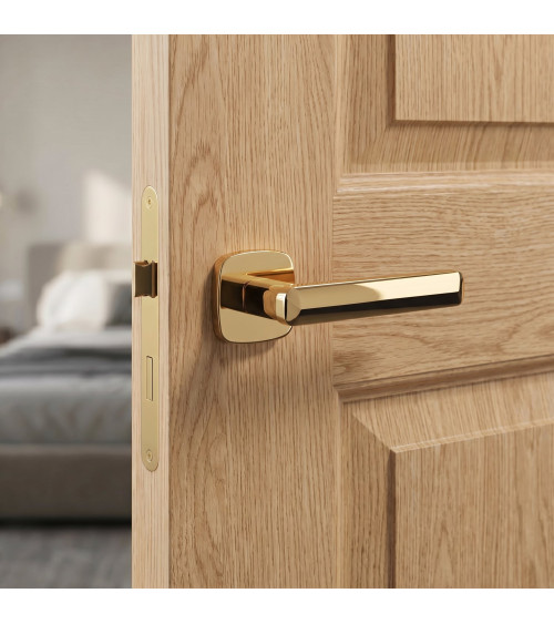 Puxador de porta ouro polido STELLA ferragens design