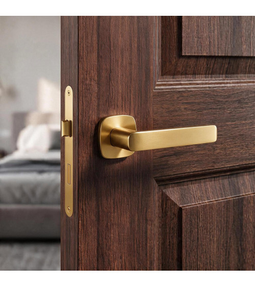 Puxador de porta ouro mate STELLA ferragens design