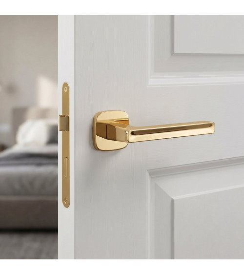 Puxador de porta ouro polido PEA design