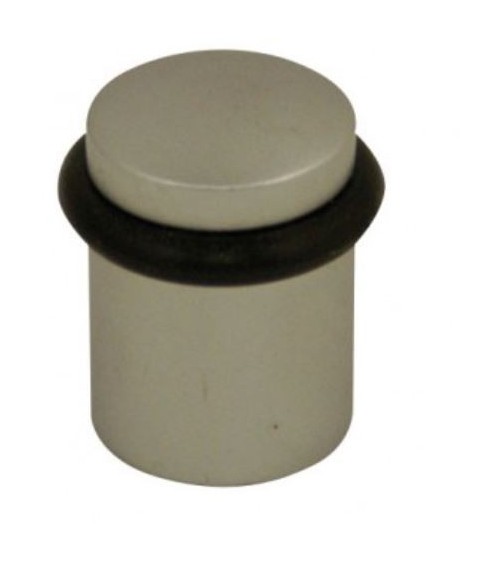 Batente de porta cromado mate em zamak para aparafusar - modelo 822 - puxador design