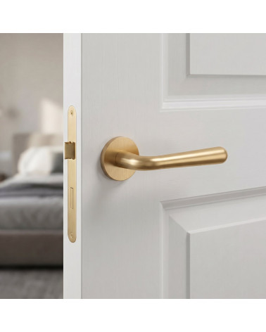 Puxador de Porta Dourado Acetinado para um ambiente refinado - Modelo IRGA