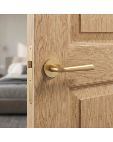 Puxador de Porta Dourado Acetinado para um ambiente refinado - Modelo IRGA