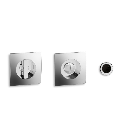 Kit puxadores embutidos para porta de correr Twin com fechadura