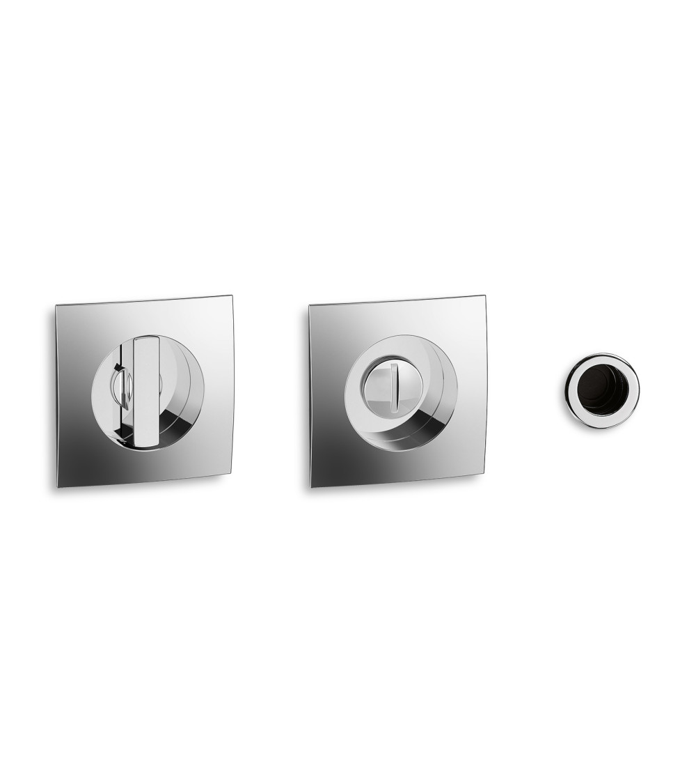 Kit puxadores embutidos para porta de correr Twin com fechadura