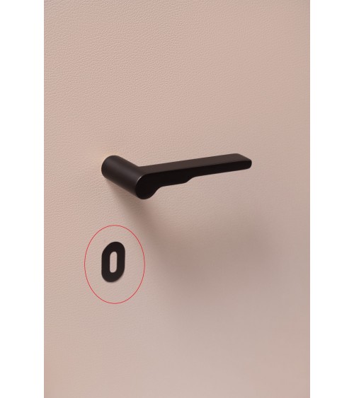 Roseta de porta VERUM slim, com chave de quarto - maçaneta design