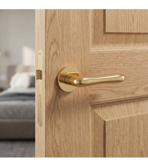 Puxador de porta dourado brilhante CYNIA puxador design