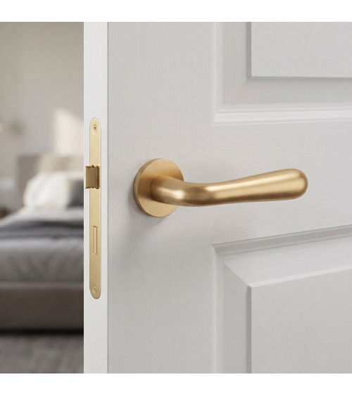 Puxador de porta ouro mate GARDENIA puxador design