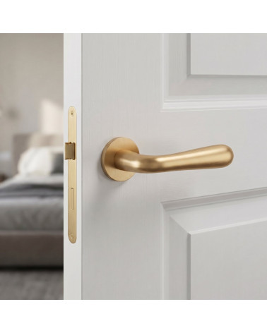 Maçanetas de porta dourado mate GARDENIA