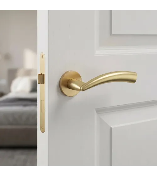 Puxador de porta dourado mate Mandelli Nadir puxador design