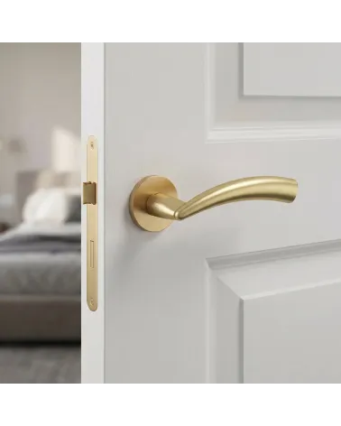 Puxadores de porta ouro mate Mandelli Nadir