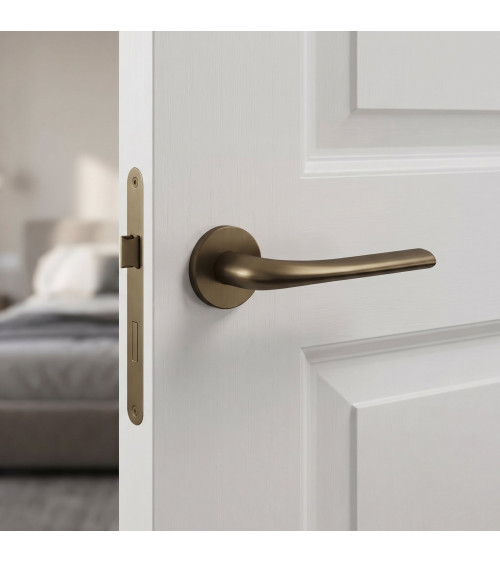 Puxador de porta bronze mate Mandelli Filo puxador design
