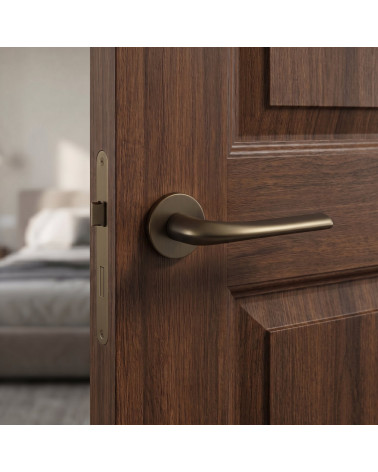 Puxadores de porta cromo polido Mandelli Filo