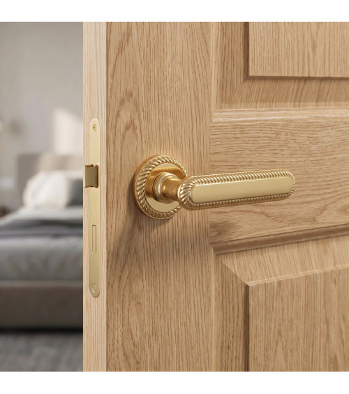 Puxador de porta dourado polido Mandelli Coco design