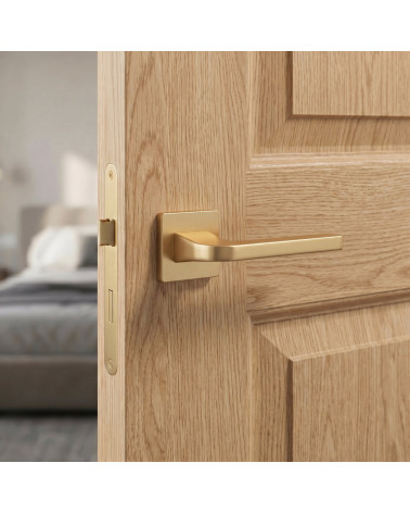 Puxador de Porta em Ouro Mate com elegância subtil - Modelo ISMENA