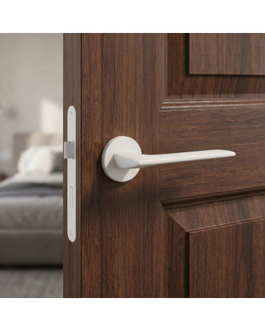 Puxador de Porta Branco de Elegância Pura - Modelo Line GIULIA