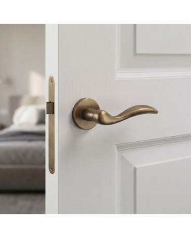 Maçaneta de Porta Pátina Antique com brilho suave e terroso - Modelo TUPAI 1948